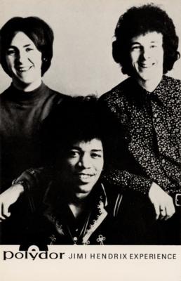 Lot #5078 Jimi Hendrix Experience 1968 Polydor Records Promotional Card - Image 1