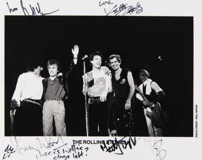 Lot #5083 Rolling Stones Signed 'Steel Wheels Tour' Photograph - Image 1
