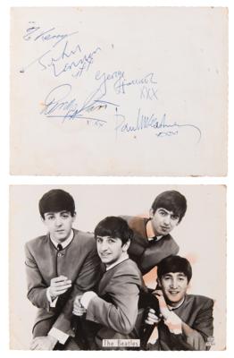 Lot #5007 Beatles Signed 'Topstar Portraits' Photograph - Obtained in Great Yarmouth on July 28, 1963 - Image 1