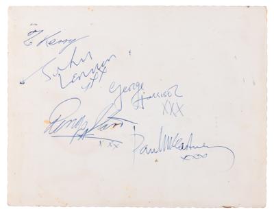 Lot #5007 Beatles Signed 'Topstar Portraits' Photograph - Obtained in Great Yarmouth on July 28, 1963 - Image 2