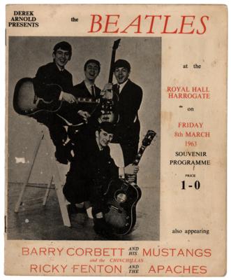 Lot #5032 Beatles Original 1963 Concert Program