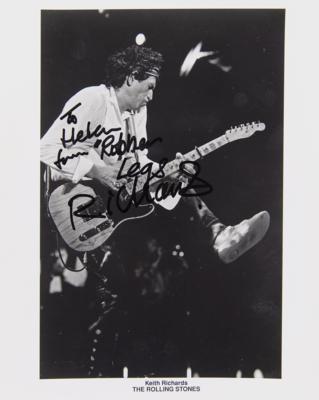 Lot #5089 Keith Richards Signed 'Steel Wheels Tour' Photograph - Image 1