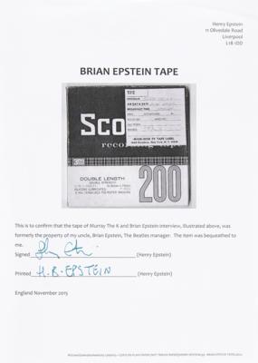 Lot #5035 Brian Epstein and Murray The K Original 1967 Interview Reel-to-Reel Tape - Image 3