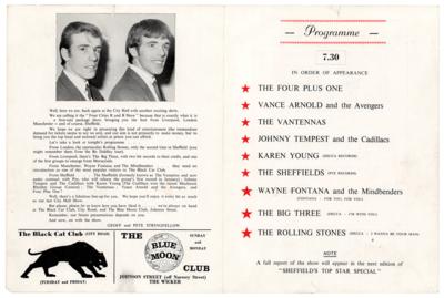 Lot #5091 Rolling Stones Original 1963 Concert Program (City Hall in Sheffield, Yorkshire) - Image 2