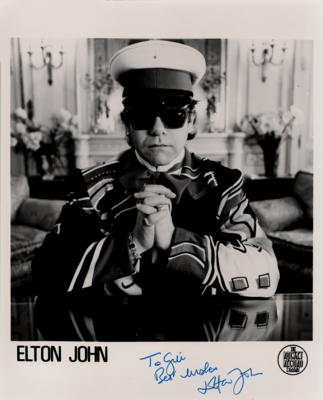 Lot #5183 Elton John Signed Photograph
