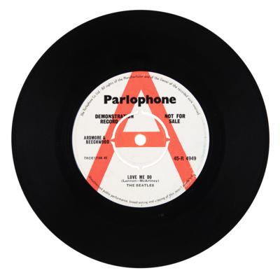 Lot #5011 Beatles 45 RPM 'Demonstration Record' Single for 'Love Me Do / P.S. I Love You,' with 'McArtney' Misspelling - Image 1