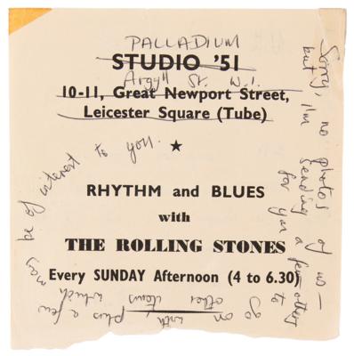 Lot #5079 Brian Jones Autograph Letter Signed, Sent to the First Secretary of the Rolling Stones Fan Club - Image 2