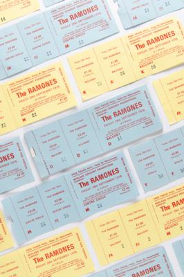 Lot #5207 The Ramones (85) Concert Tickets and Ticket Stubs for the Free Trade Hall, Manchester, England (September 29, 1978) - Image 1