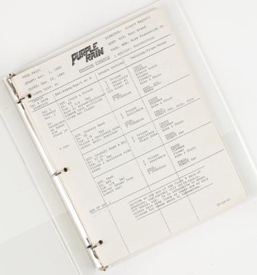 Lot #5253 Prince Purple Rain First Draft Script with Original Shooting Schedule and (25+) Pages of Production-Related Documents - Image 2