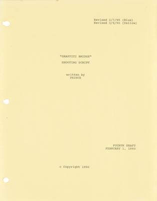 Lot #5259 Prince Graffiti Bridge Fourth Draft Script with (30+) Lyric Sheets and Related Production Documents - Image 2