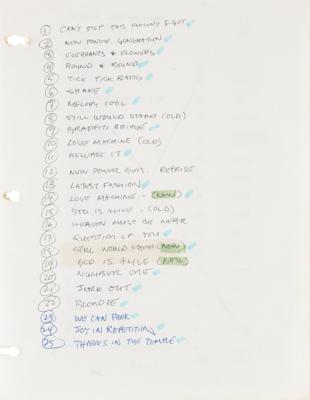 Lot #5259 Prince Graffiti Bridge Fourth Draft Script with (30+) Lyric Sheets and Related Production Documents - Image 3