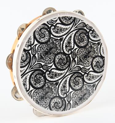 Lot #5263 Prince's Personally-Used Paisley Tambourine from Sign o' the Times Rehearsals - Image 1