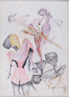 Lot #5119 Miles Davis Signed Original Artwork - 'Dancers' - Image 1