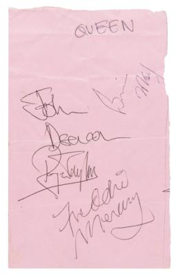 Lot #5113 Queen Signatures (Obtained at Friars Aylesbury on March 2, 1974) - Image 1