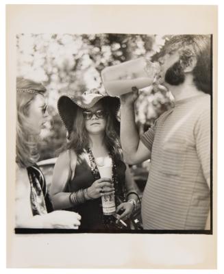 Lot #5156 Janis Joplin and Jerry Garcia Original Photograph by Peter Martin: Santa Clara County Fairground, 1968 - Image 1