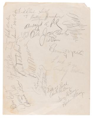 Lot #5137 Hank Williams and Grand Ole Opry Stars Signed Script - Image 3