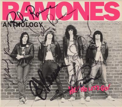 Lot #5208 Ramones Signed CD Set