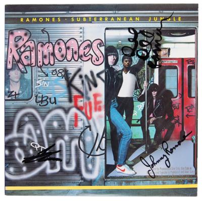 Lot #5218 Ramones Signed Album - Subterranean