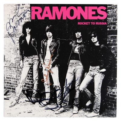 Lot #5215 Ramones Signed Album - Rocket to Russia