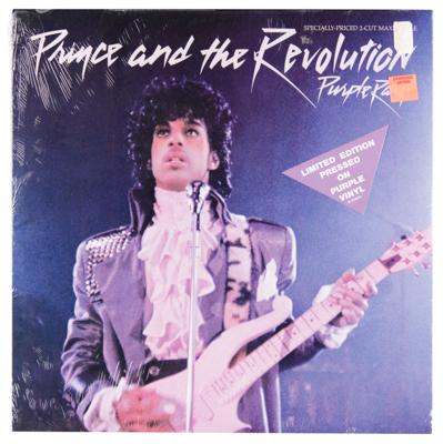 Lot #5308 Prince and the Revolution Limited Edition 'Purple Vinyl’ Maxi-Single Album - ‘Purple Rain / God’ - Image 1