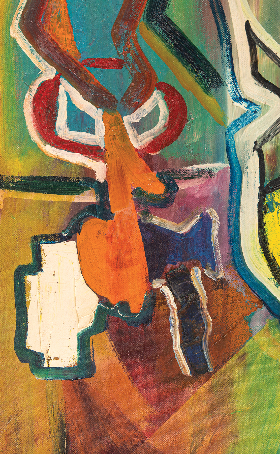 Lot #5062 Bob Dylan Exceedingly Rare Original Abstract Painting (c. 1968) - Image 6