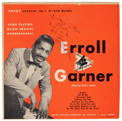 Lot #5124 Erroll Garner Signed Album - Erroll Garner Playing Piano Solos - Image 1