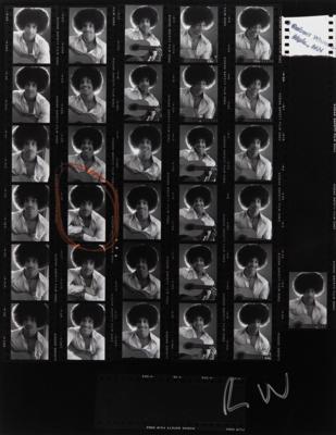 Lot #5271 Prince Original ‘Minneapolis 1977’ Contact Sheet Proof (Roll 4) - From the Collection of Photographer Robert Whitman - Image 1