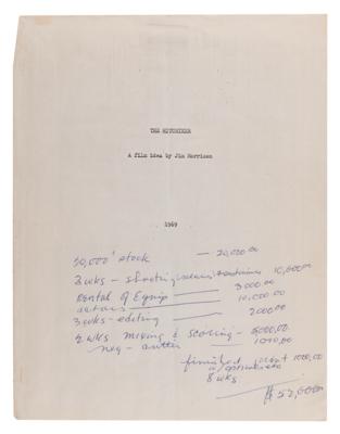Lot #5099 Jim Morrison Original Script for 'The Hitchiker' - Image 2