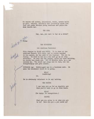 Lot #5099 Jim Morrison Original Script for 'The Hitchiker' - Image 4
