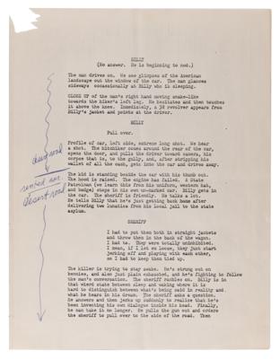 Lot #5099 Jim Morrison Original Script for 'The Hitchiker' - Image 5