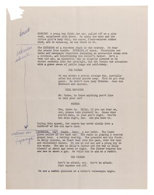 Lot #5099 Jim Morrison Original Script for 'The Hitchiker' - Image 7