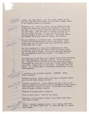 Lot #5099 Jim Morrison Original Script for 'The Hitchiker' - Image 8