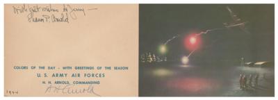 Lot #421 Hap Arnold Signed Christmas Card - Image 2