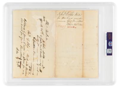 Lot #177 Alexander Hamilton and Elizabeth Schuyler Hamilton Autograph Notes Signed - PSA MINT 9 - Image 2