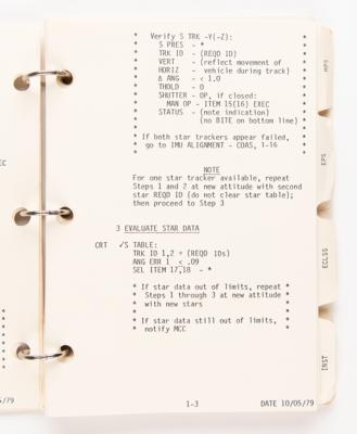 Lot #563 Jack Lousma's STS-1 Orbit Operations Checklist - Image 2