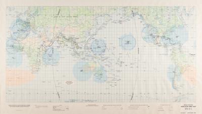 Lot #578 STS 51-L Mercator Orbit Map - Image 1