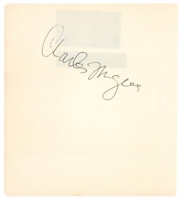 Lot #640 Charles Mingus and Band Signatures with