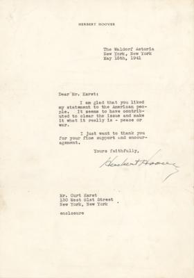 Lot #97 Herbert Hoover (3) Typed Letters Signed - Image 4