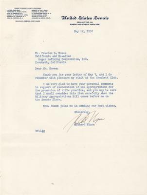 Lot #126 Richard Nixon Typed Letter Signed as a
