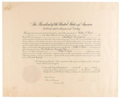 Lot #68 Calvin Coolidge Document Signed as President - Commission for a Consul in New Zealand - Image 1