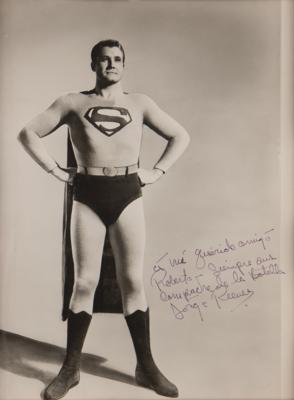 Lot #711 George Reeves Signed Photograph as Superman to his "Bottle Buddy" - Image 2