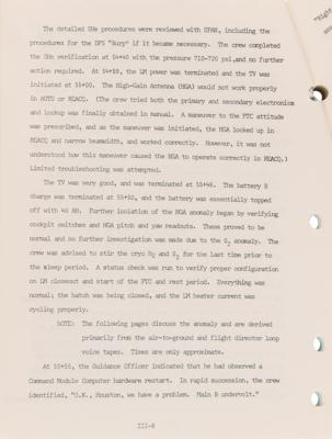 Lot #541 Apollo 13 Mission Operations Report - Image 3