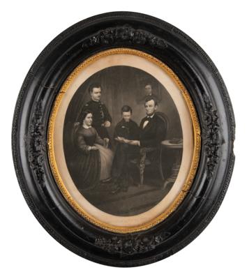 Lot #112 Abraham Lincoln and Family Engraving