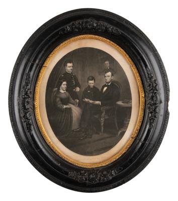 Lot #112 Abraham Lincoln and Family Engraving (1869) - Image 1