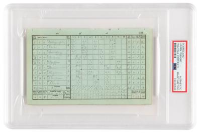 Lot #908 Harry Wright Hand-Filled 1885 Scorecard