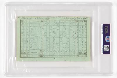 Lot #908 Harry Wright Hand-Filled 1885 Scorecard - Image 2