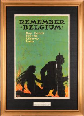 Lot #474 World War I Poster: 'Remember Belgium' by Ellsworth Young - Image 1