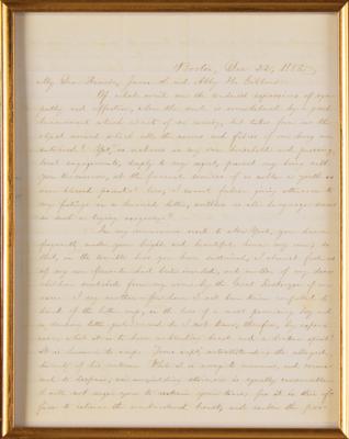 Lot #282 William Lloyd Garrison Autograph Letter Signed - Image 2