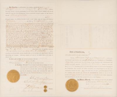 Lot #269 Charles Crocker Document Signed - Image 2