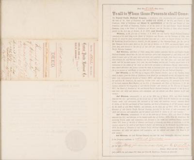 Lot #269 Charles Crocker Document Signed - Image 3